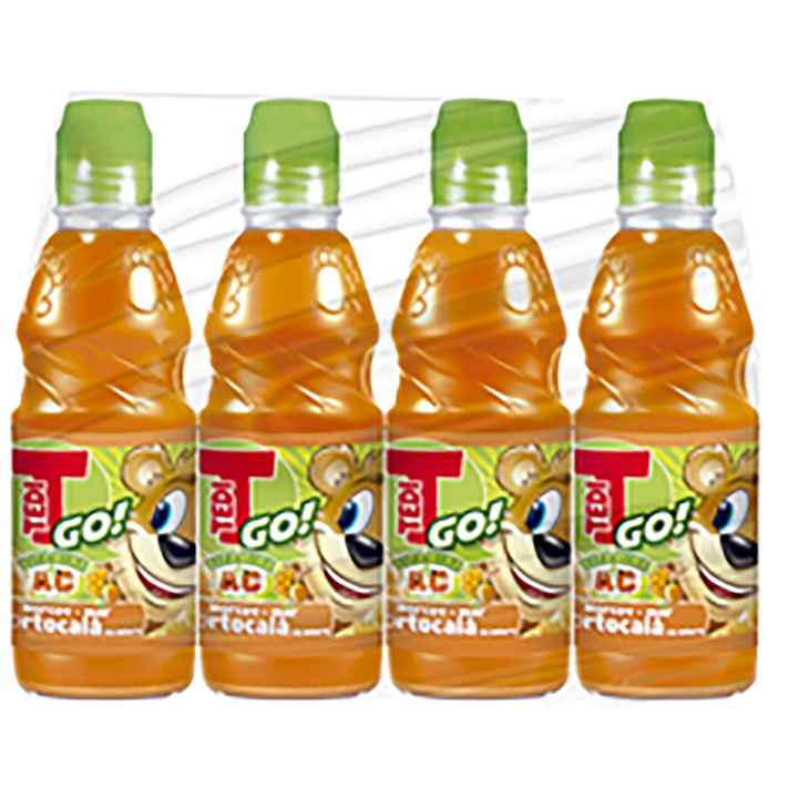 Suc Morcov Mar Portocale, 4 x 0.3 L, Tedi Go
