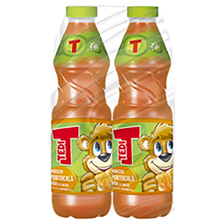 Suc Morcov Mar Portocale, 2 x 0.9 L, Tedi Go