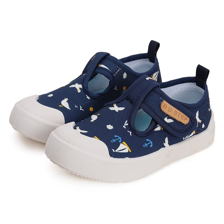 Tenisi DD Step canvas, Albastru inchis