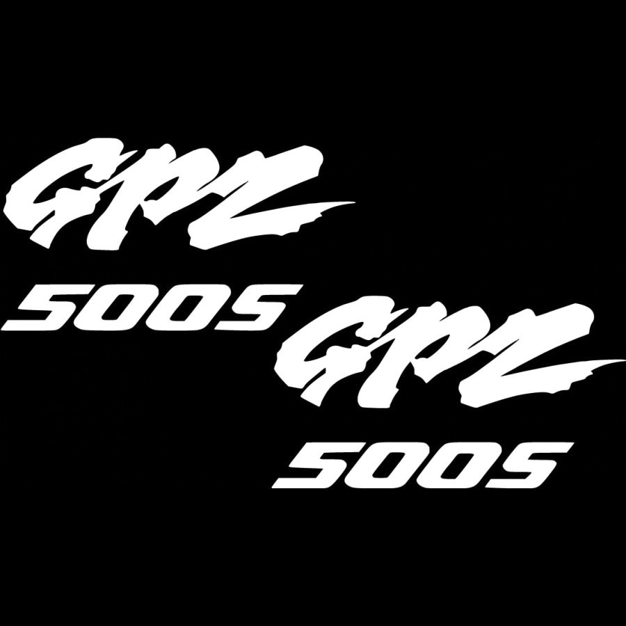 Sticker x2, Kawasaki GPZ 500S, Alb, 20cm - eMAG.ro