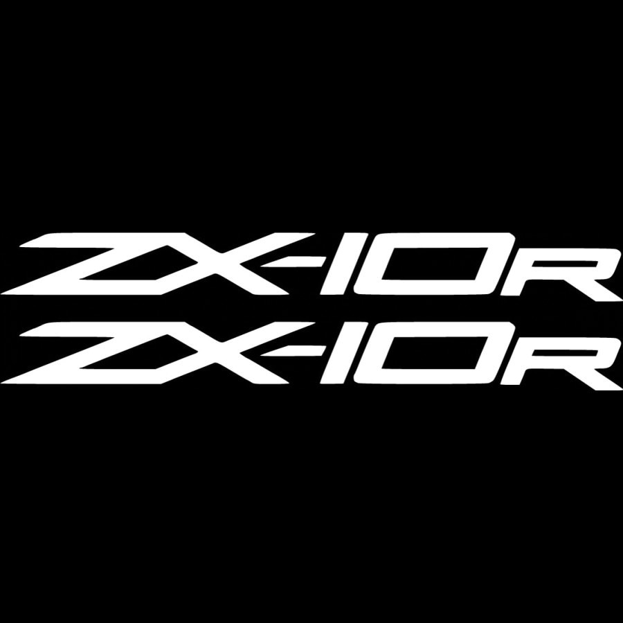 Sticker x2, Kawasaki Ninja ZX 10R, Alb, 20cm - eMAG.ro
