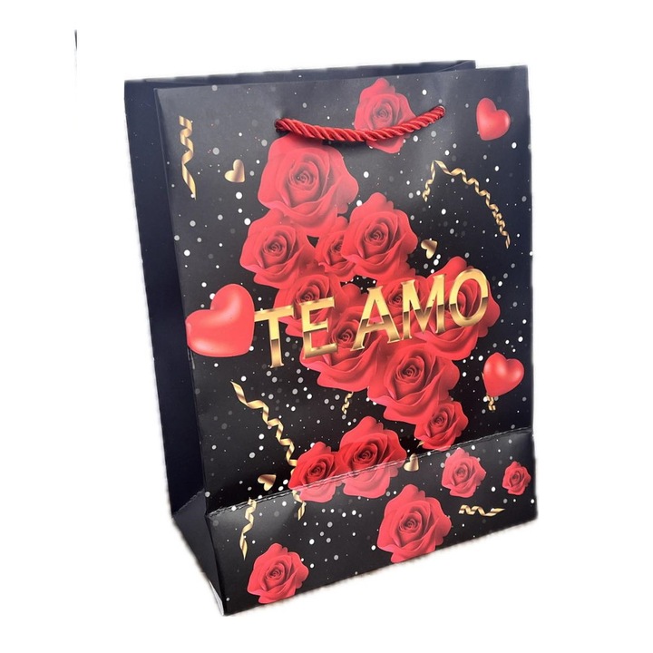 Punga cadou, Te Ammo Trandafiri, 23X18X10CM