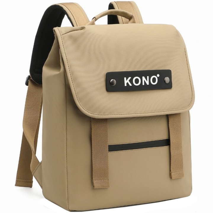 Rucsac inovator pentru femei, rezistent la apa, din PVC, Kono EQ2327KI Khaki