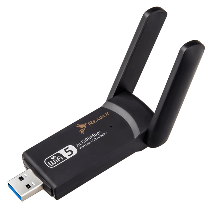 Külső Wi-Fi hálózati adapter USB 3.2 Wifi 1300Mbps 2.4Ghz 5Ghz
