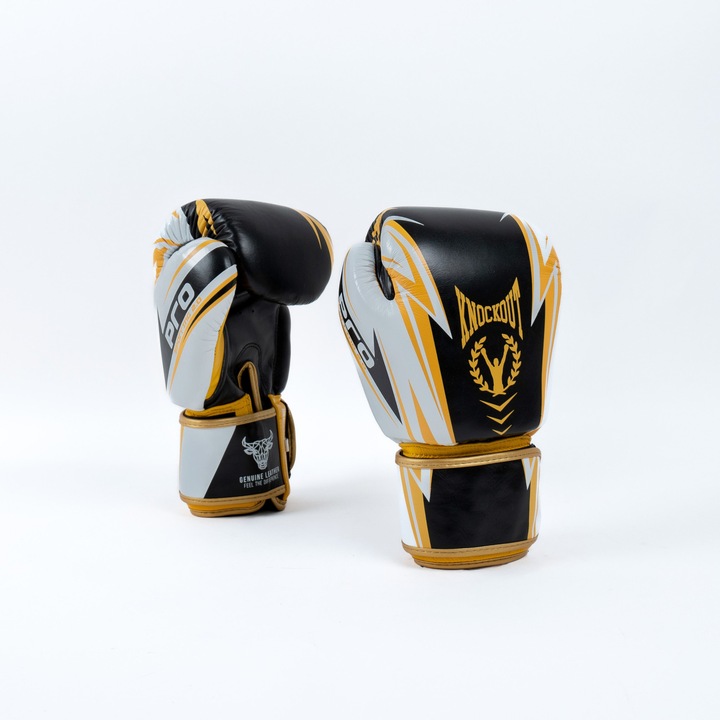 Bokszkesztyűk Knockout Pro Sparring 2.0 10OZ / arany/fekete
