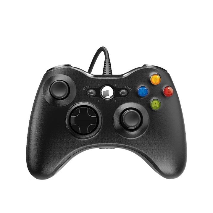Gamepad, Bolongking, Xbox 360/360 Slim/PC-vel kompatibilis, fekete