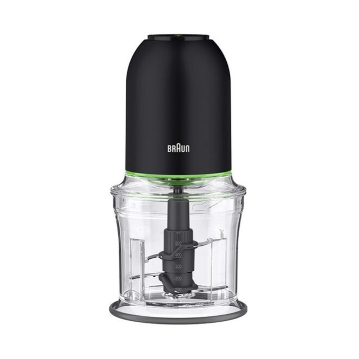 Чопър Braun CH3011BK, 500 W, технология Quadblade, 2 контрола на скоростта, черен