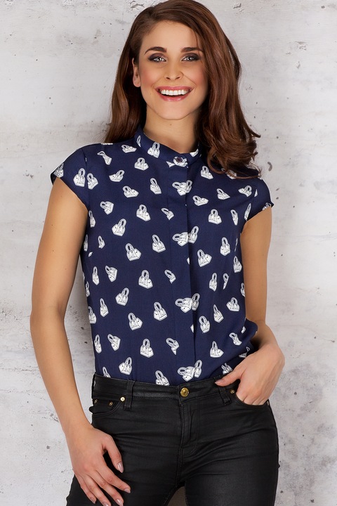 Infinite You Női alkalmi ing Lisalla M061 sötétkék, Sötétkék