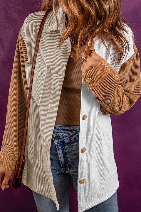 OMG Hosszú ujjú női ing Anghalinda sokszínű, Fehér