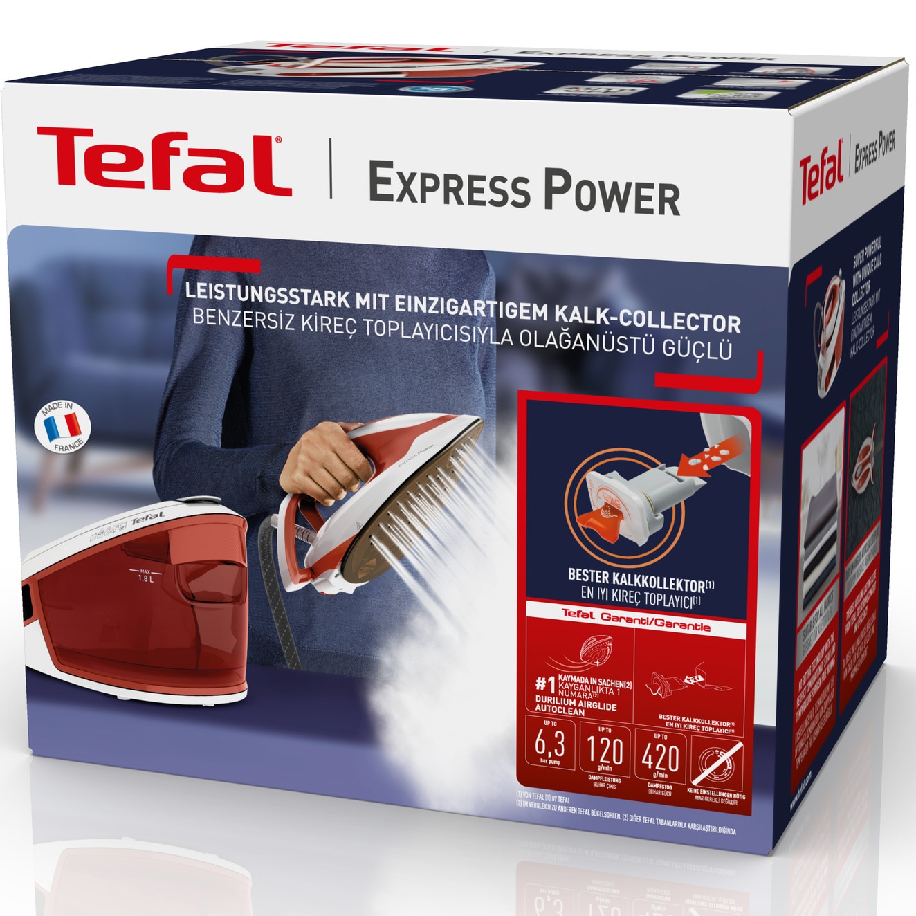 Парогенератор Tefal Express Power SV8110E0, 2800 W, 6.3 бара, Парна ...