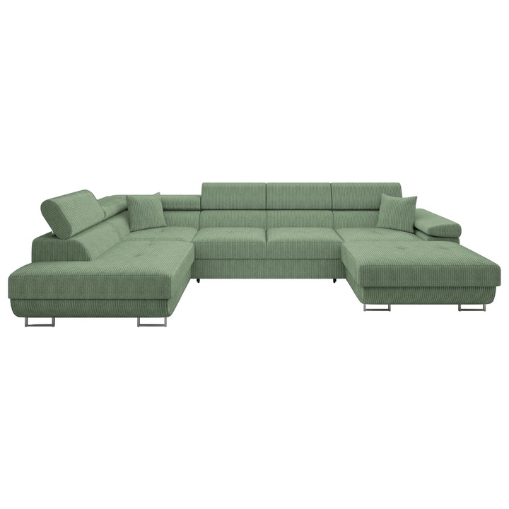 Coltar rabatabil Torezio Bis Reiat, MIRJAN24, Stanga, menta, 203x346x70 cm