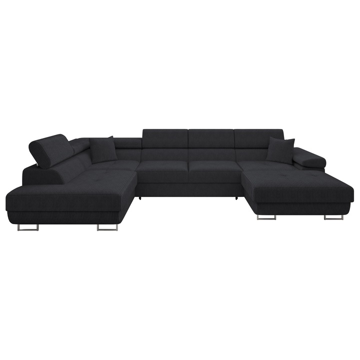 Coltar rabatabil Torezio Bis Reiat, MIRJAN24, Stanga, antracit, 203x346x70 cm