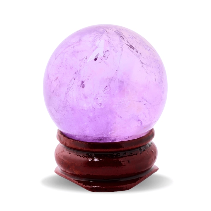 Természetes ametiszt gömb 30-35 mm - Ideális ajándékokhoz és dekorációkhoz, természetes kő