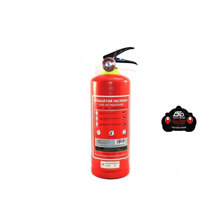 Stingator auto P1 reincarcabil cu manometru 1 Kg CED AUTO TRADE