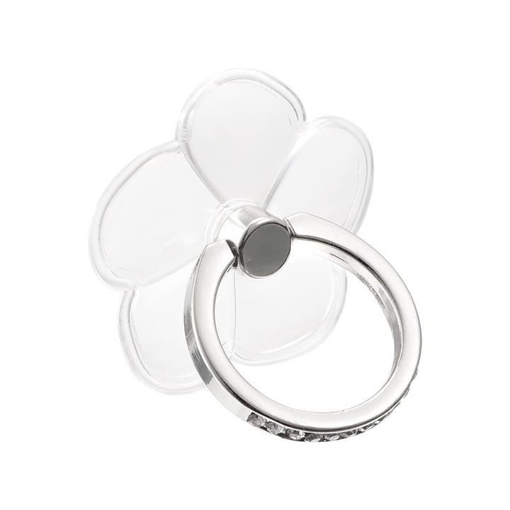 Telefongyűrűtartó, polikarbonát, átlátszó