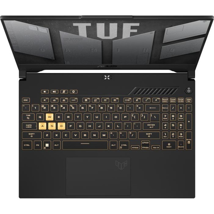 Asus Tuf Gaming F15 FULL HD laptop, Intel Core i5 12500H, 16GB, 512 GB SSD, Nvidia RTX 3050, Magyar billentyűzet, Fekete, vírusírtó, böngésző, Windows 11 pro