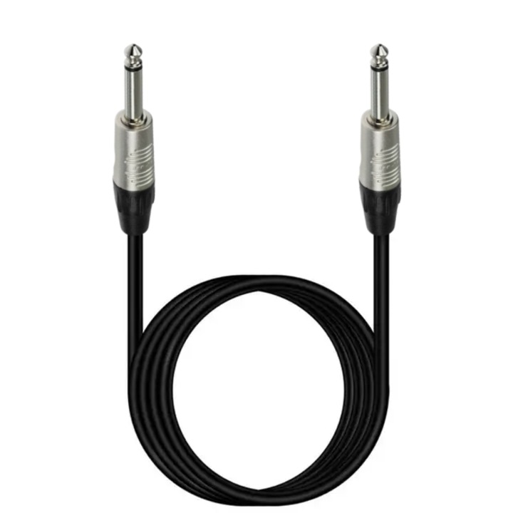VTM аудио кабел. Джак Тата - Джак Тата 6.3mm, 10M, черен