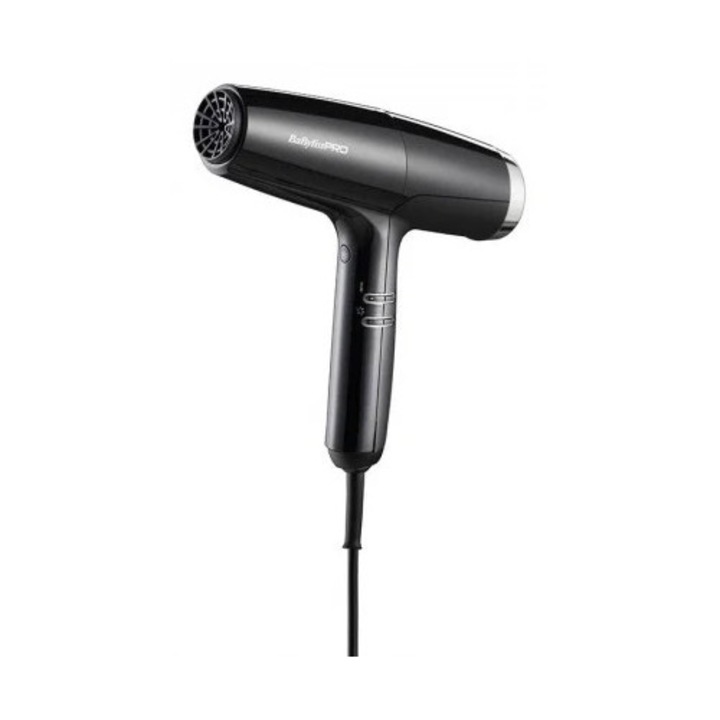Professzionális ionos hajszárító, 2000W, Babyliss Pro Falco Black-Silver