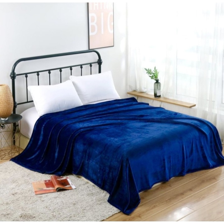 Одеяло Cocolino за двойно легло, Син, 200 x 230 см