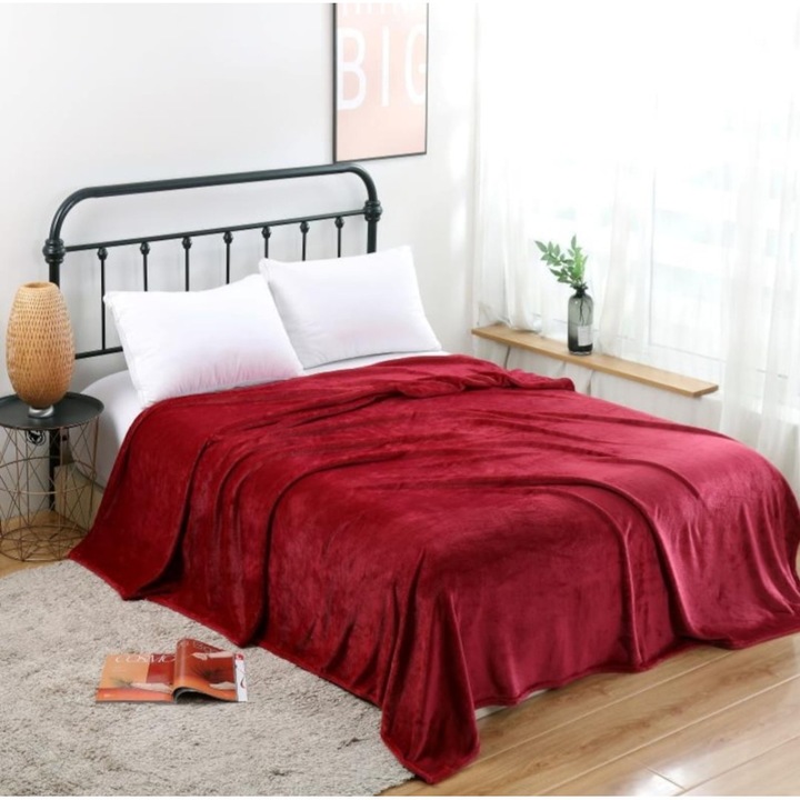 Одеяло Cocolino за двойно легло, червено, 200x230см