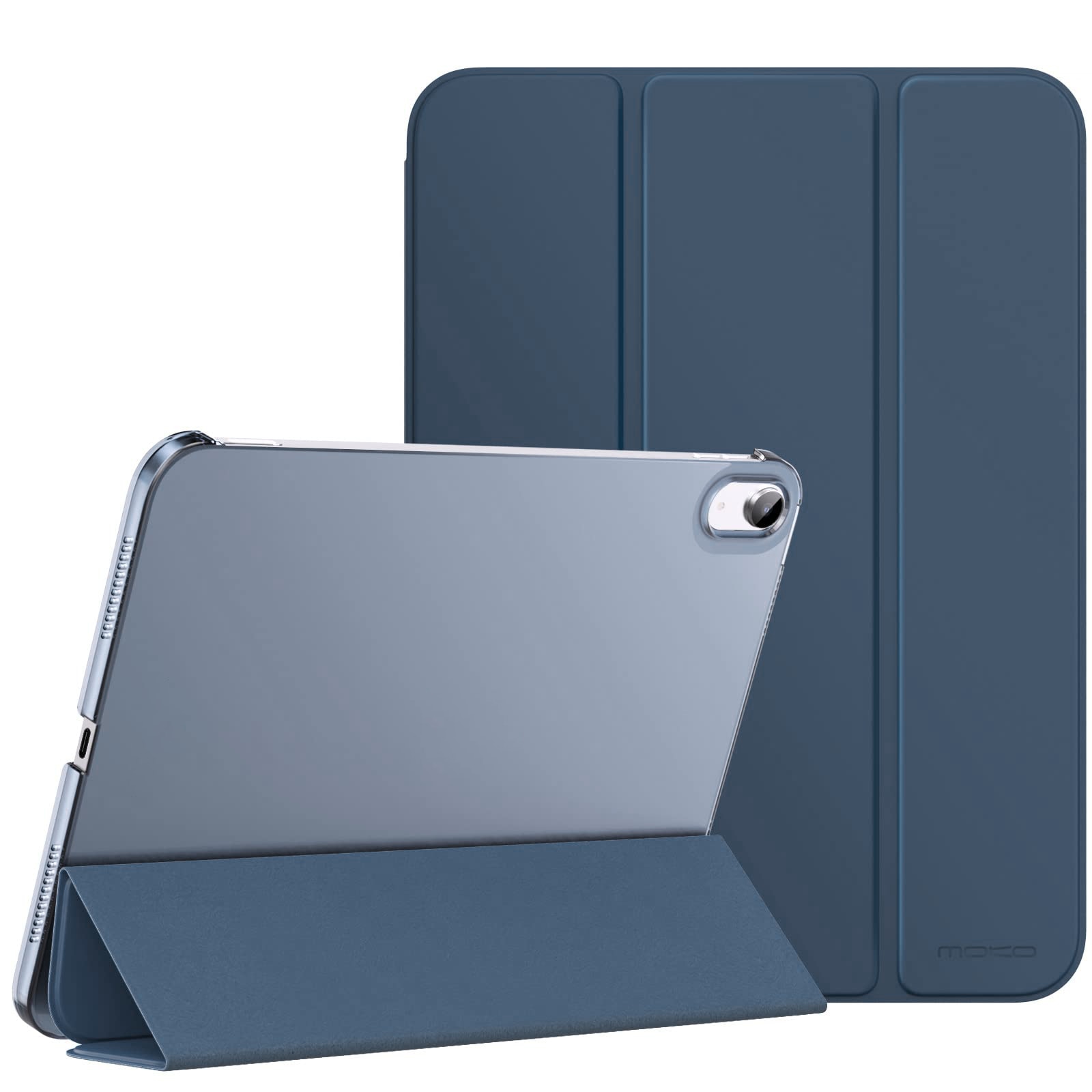 Husa tableta de protectie, Compatibila Apple iPad 10.9 inch 2022, Husa suport pentru creion, Bolongking®, Mov