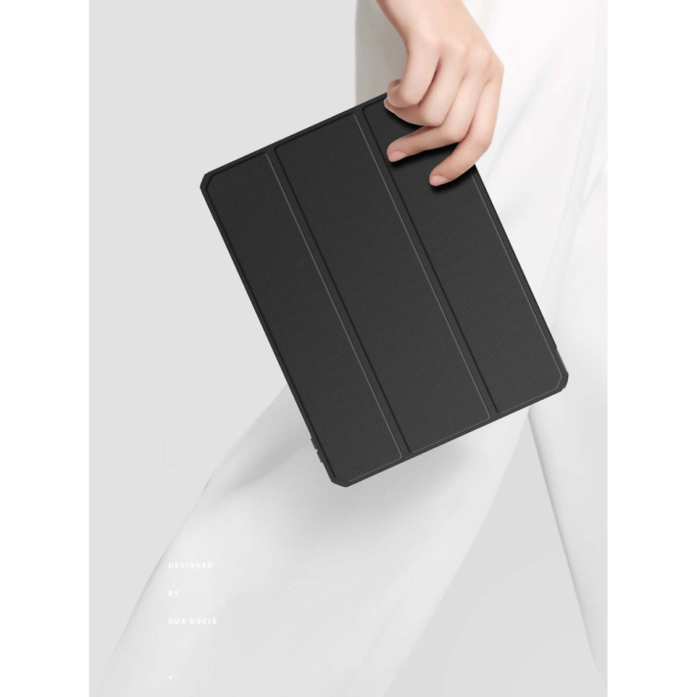 Husa premium pentru tableta Samsung Galaxy Tab S10Lite/S10/S10Fe/9/S9Fe, 11", Sigloo, interior de piele sintetica, cu suport Smart Pen, Negru