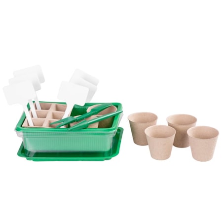 Set tava de rasaduri cu capac, 6 alveole individuale, 1 alveola cu 6 ...