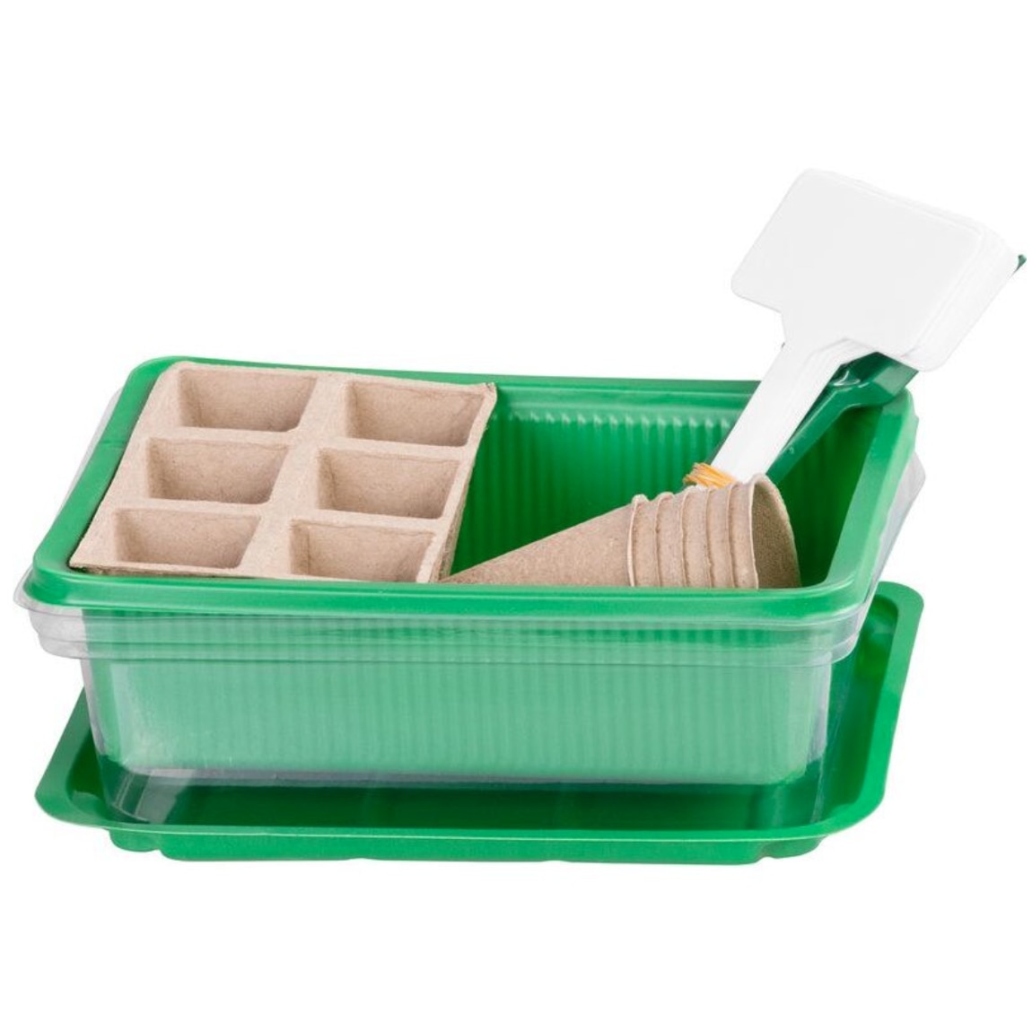 Set tava de rasaduri cu capac, 6 alveole individuale, 1 alveola cu 6 ...