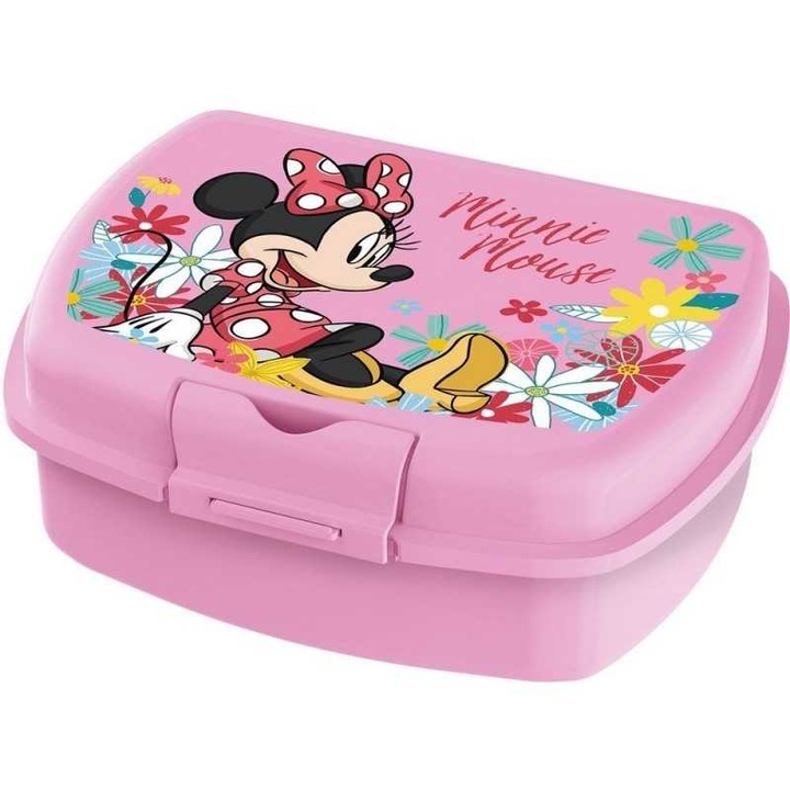 Minnie Urban szendvicsdoboz 18,1 x 13,9 x 6,7 cm, CZ11371_12, TataWay, rózsaszín