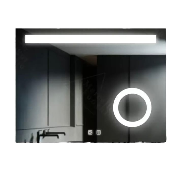 Oglinda Baie LED Touch Piano, 80x60 cm, functie Dezaburire