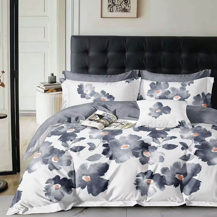 Dupla ágynemű, pamut 100% percál, 240x260 cm, 4 db, Ralex Pucioasa, PRC92