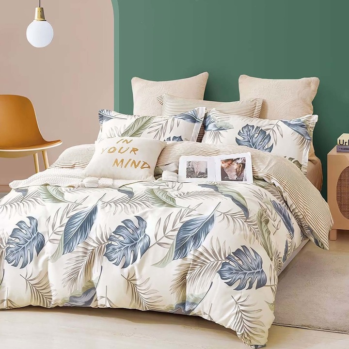 1 személyes ágynemű, pamut 100% percál, 160x240 cm, 3 db, Ralex Pucioasa, PRC98