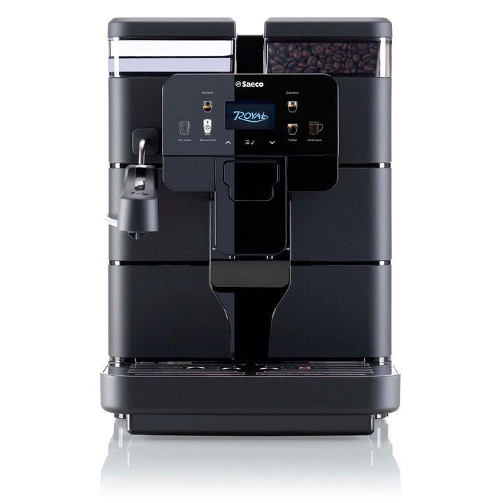 Espressor automat, Saeco, 1400W, 18 bar, Recipient boabe 600g, Negru