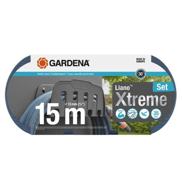 Furtun pentru gradina cu suport, Gardena, Texril, 1/2", 15 m, Multicolor