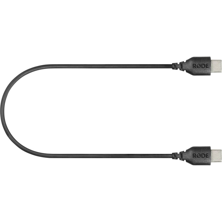 Cablu de date, Rode, USB-C la USB-C, 30 cm, Negru