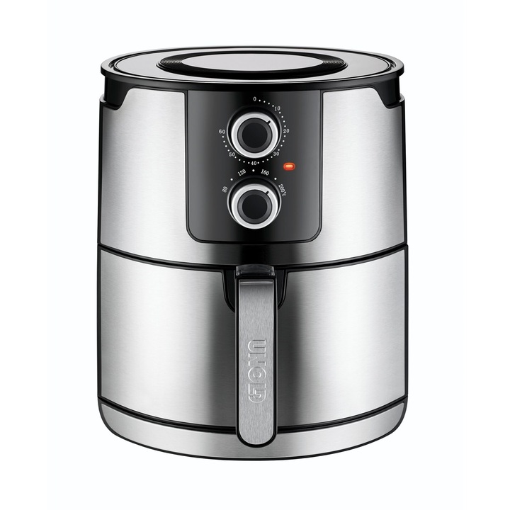 Friteuza cu aer cald, Unold, Inox, 200 °C27, 8 x 38,4 x 33,5 cm, Argintiu, XL