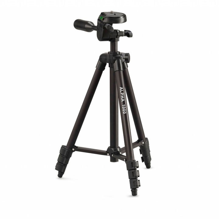 Trepied, Cullman, Alpha 1000 mobil BT, Suport smartphone, Declansator Bluetooth, Negru, 106x35x37cm