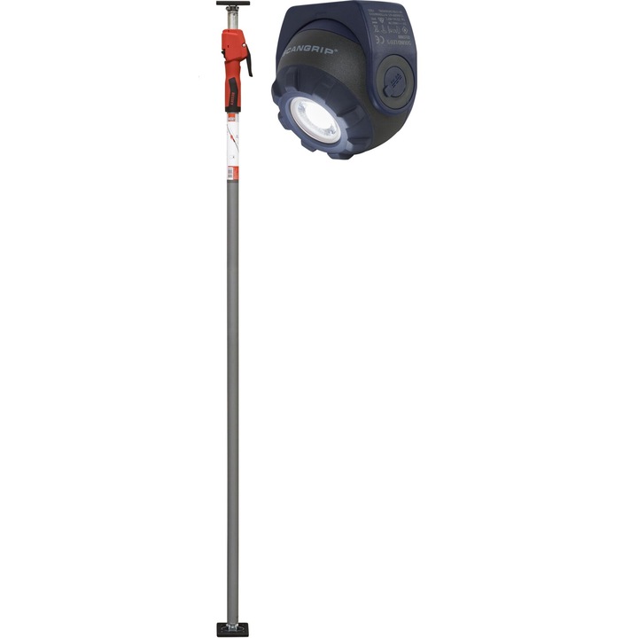 Rflector de tavan cu stalp telescopic, Bessey, LED, Negru