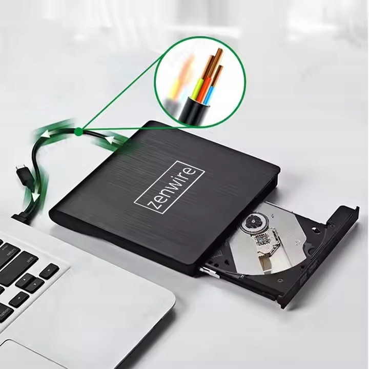 DVD/CD Writer Extern Zenwire®, USB 3.0, Recorder CD/DVD Player