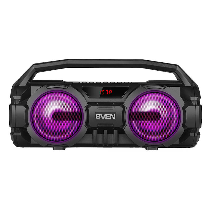 Boxa, SVEN, 12W, Rezistent la apa, Bluetooth, 320x160x130mm, Negru