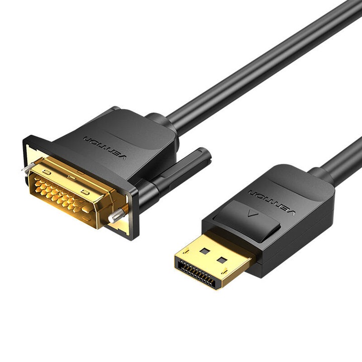 Cablu DisplayPort la DVI 2m Vention HAFBH (negru)