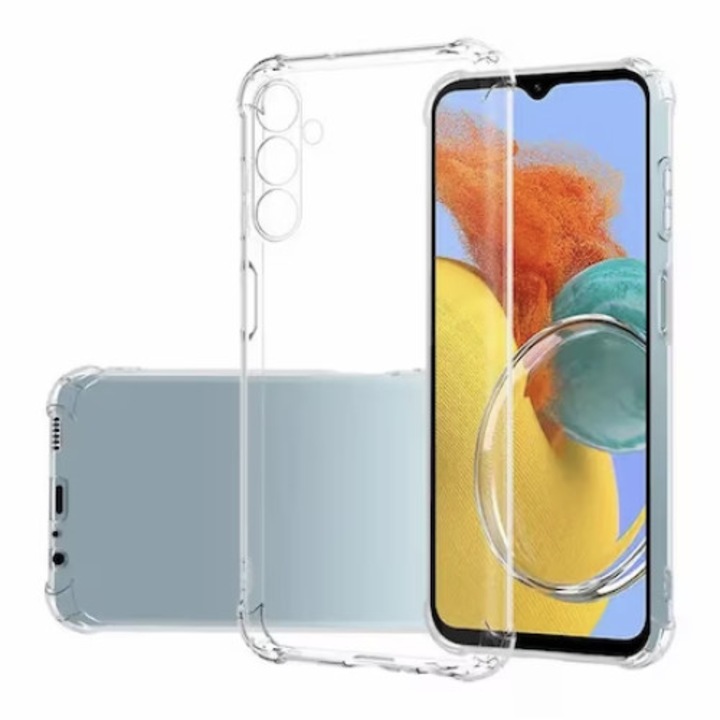 Husa pentru Samsung A15 Daden®, Clear Silicone, Antisoc, Protectie Superioara, Transparent