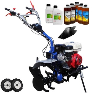 Motocultor AGT 9000 PREMIUM, motor Honda GX340, 11 CP, latime lucru 90 cm, 2+1 viteze, freze, rarita fixa, roti cauciuc 5.00-12, 6.2l ulei