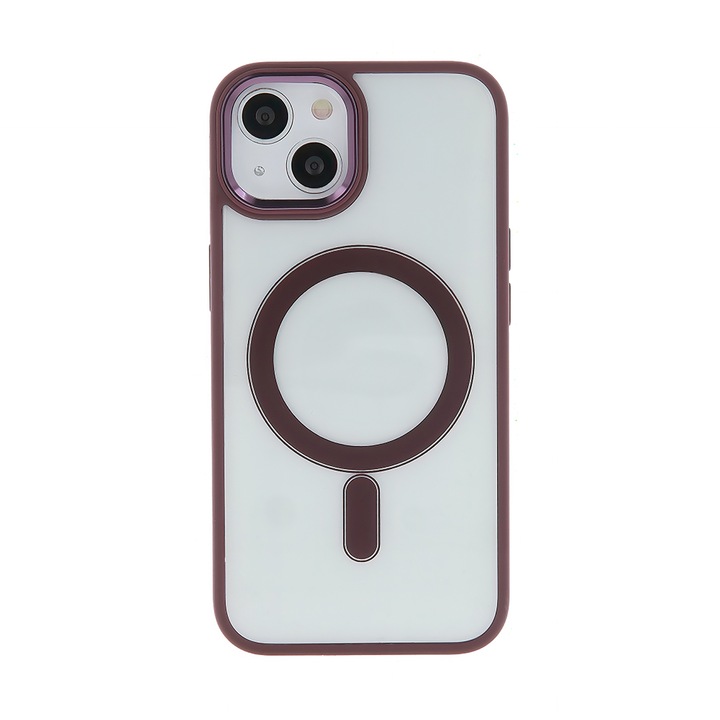 Premium Satin MagSafe защитен калъф за iPhone 12/12 Pro, лилав