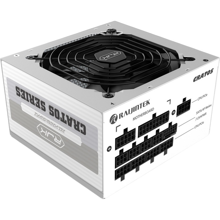 Raijintek захранване PSU ATX 3.0 1000W Gold - CRATOS 1000 WHITE