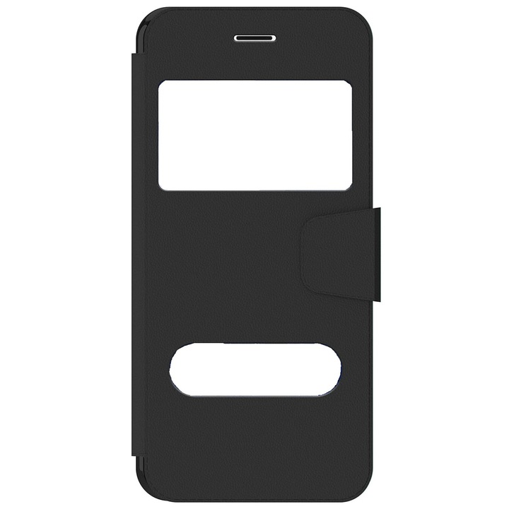 Husa telefon, Newtop, piele eco, functie stand, pentru Huawei Honor 6A, HQ Windows