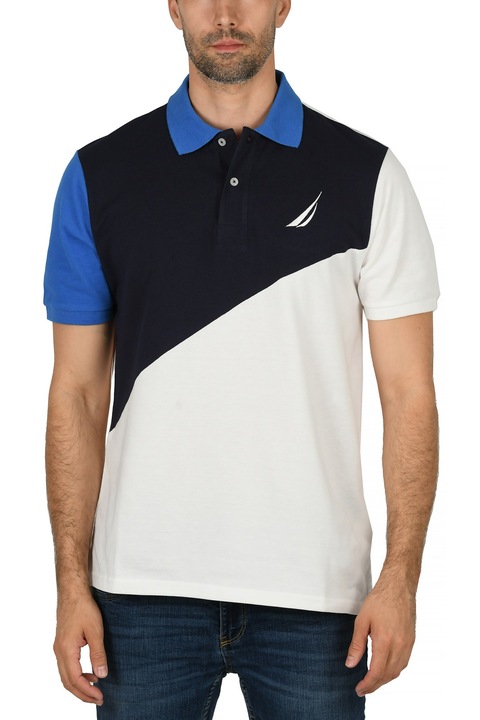 Tricou cu guler Nautica Buck Polo Shirt, Alb