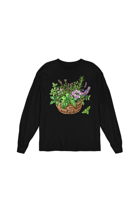Bluza Femei Prestige-Boutique, Cosulet cu flori 3, Negru
