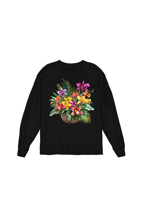 Bluza Femei Prestige-Boutique, Cosulet cu flori 8, Negru