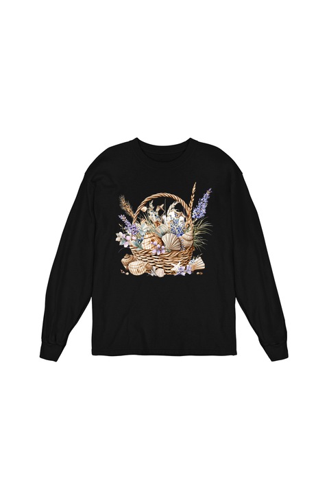 Bluza Femei Prestige-Boutique, Cosulet cu flori 10, Negru